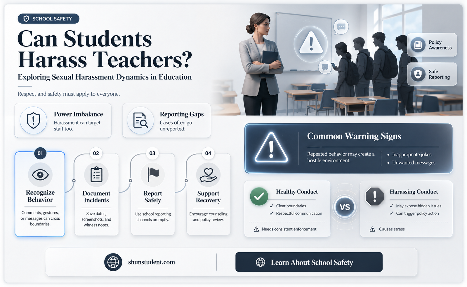 can a student sexually harass a teacher