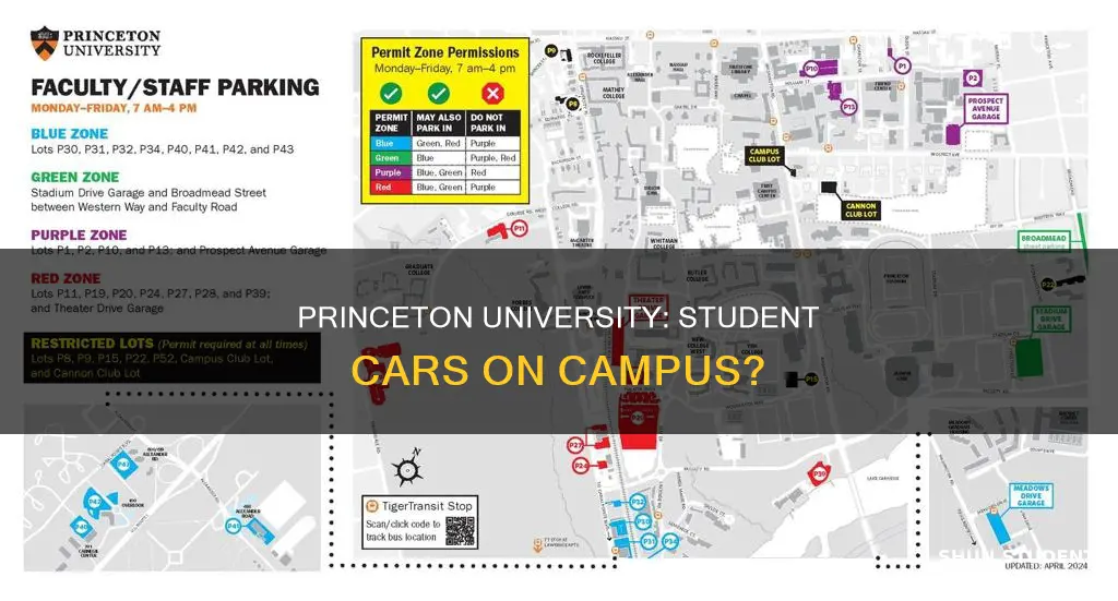 can students have cars on campus at princeton university