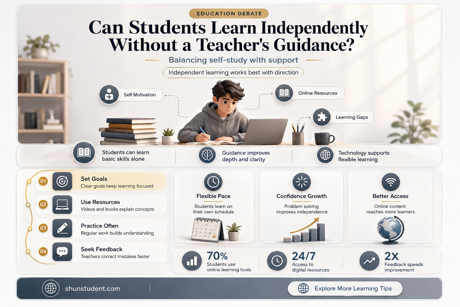 can a student learn without a teacher