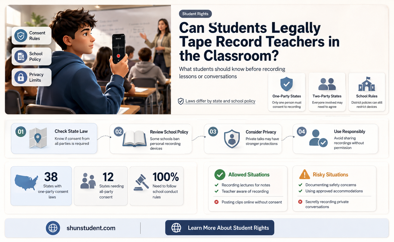 can a student tape record a teacher