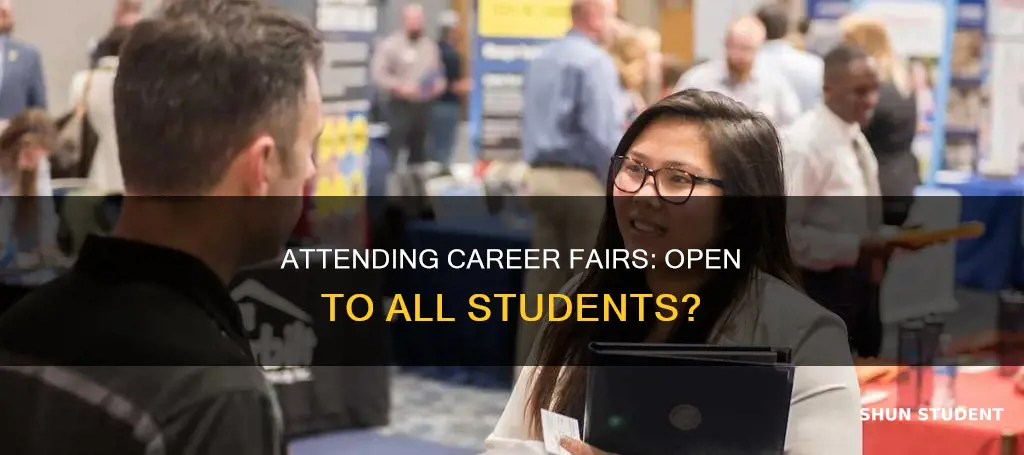 can students of other university attend any career fair