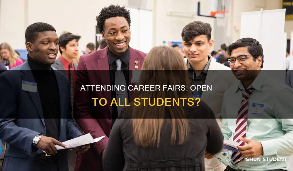 can students of other university attend any career fair