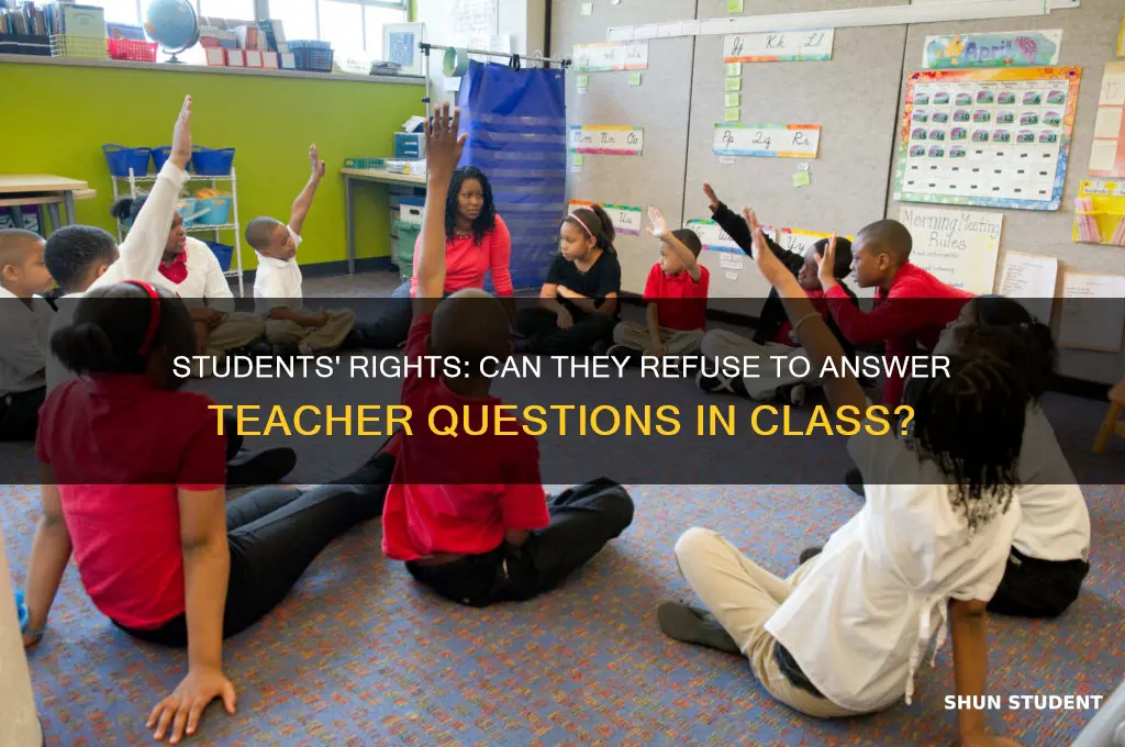 can students refused to answer teacher questions