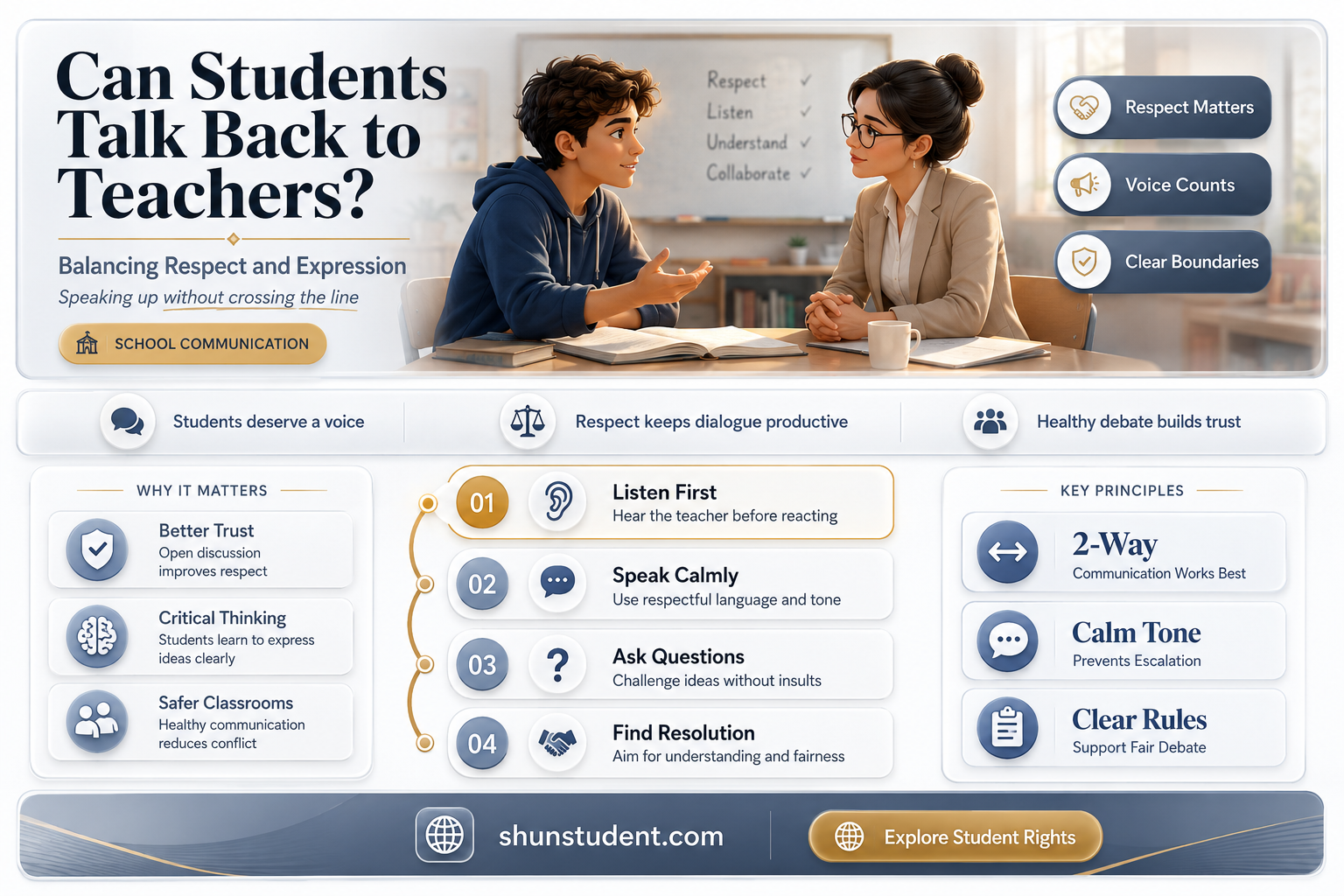 can a student talk back to teacher