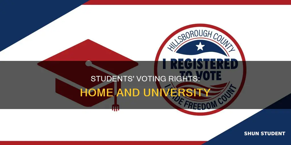 can students vote at home and university