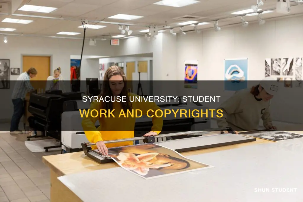 can syracuse university use student work without permission