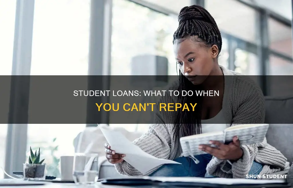 can t afford to pay back student loans