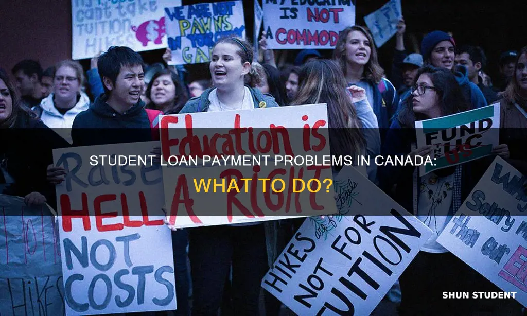 can t pay student loan canada