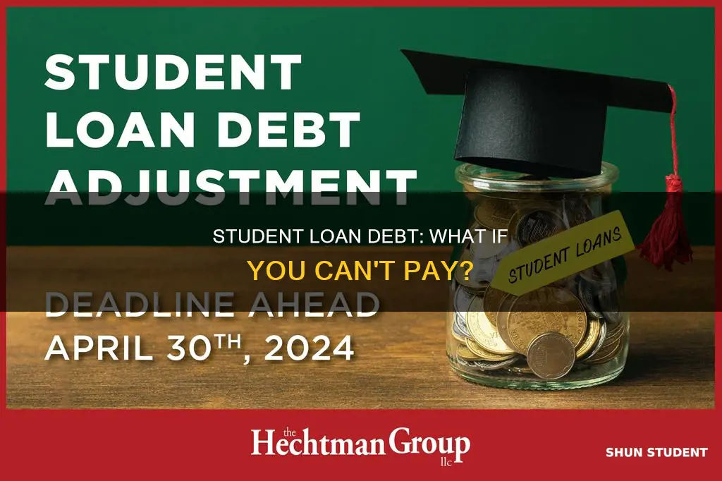 can t pay student loan debt