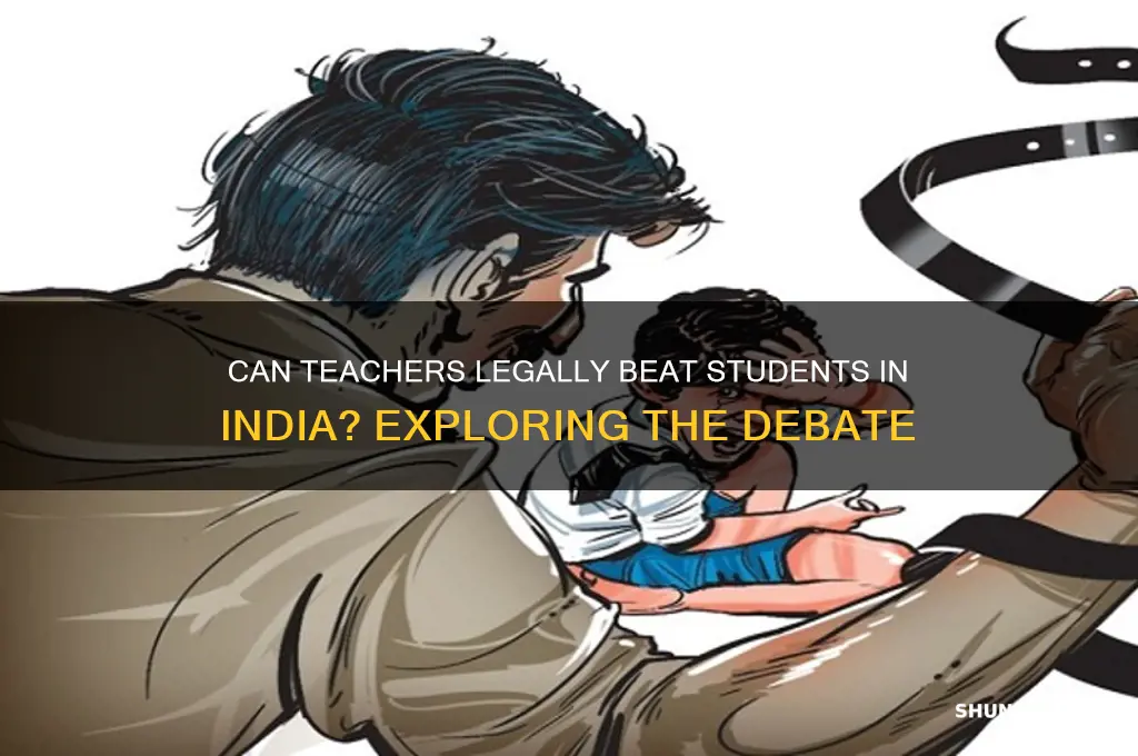 can teacher beat student in india
