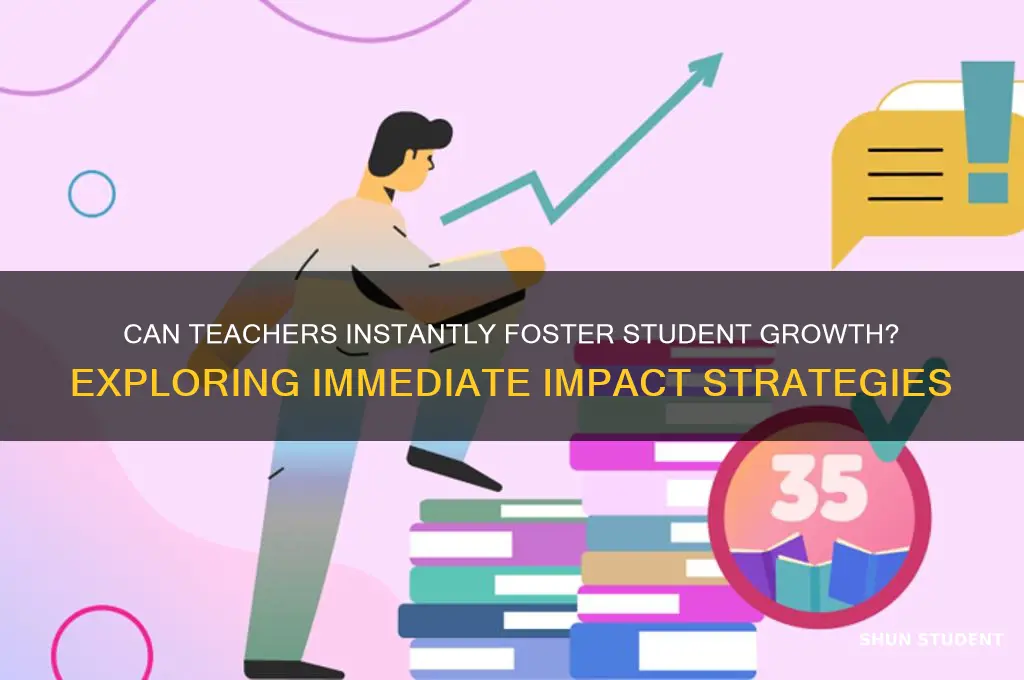 can teacher foster a student right away
