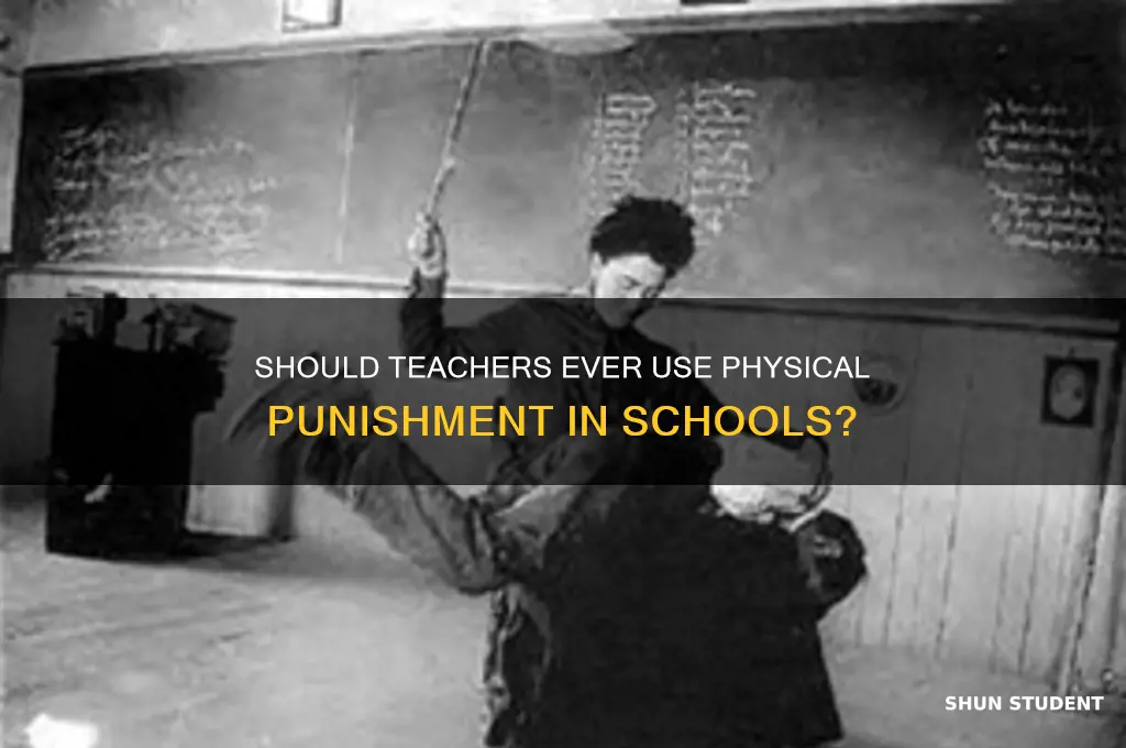 can teacher hit students