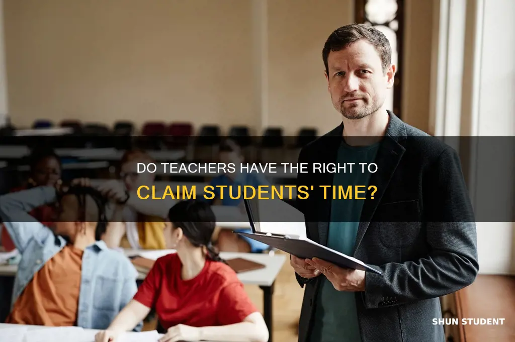 can teacher say to students that they owe time