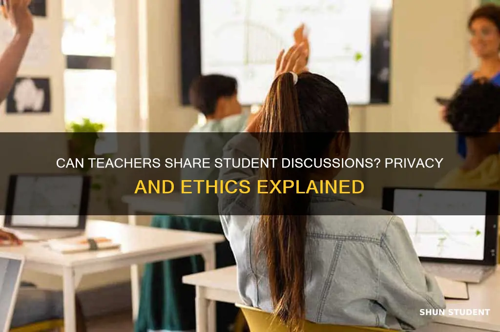 can teacher share student discussion