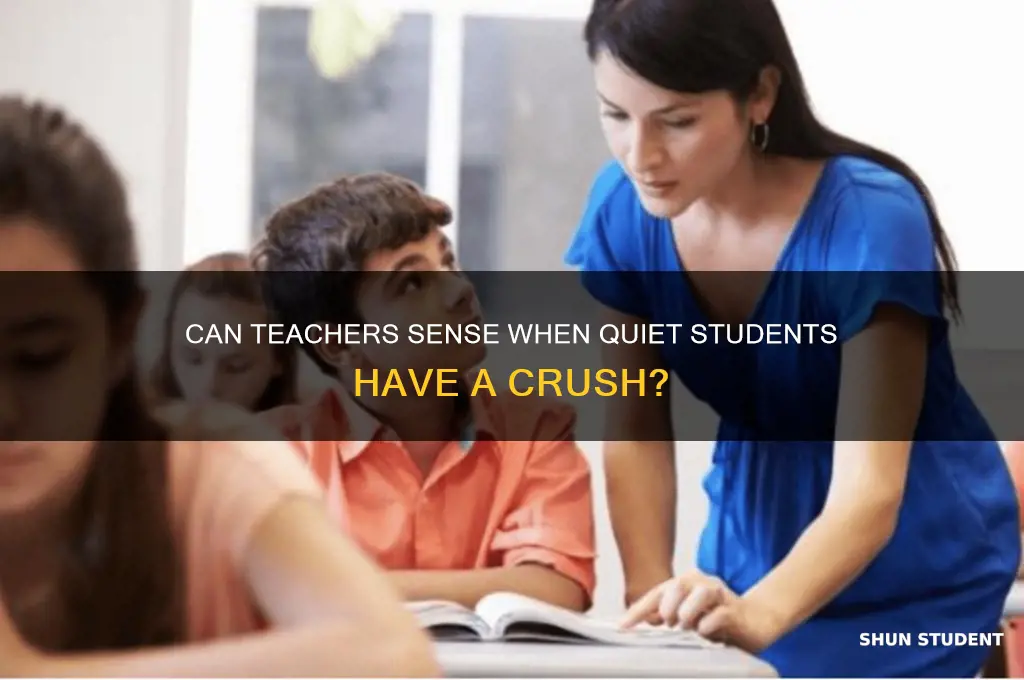 can teacher tell quiet student crushing on them