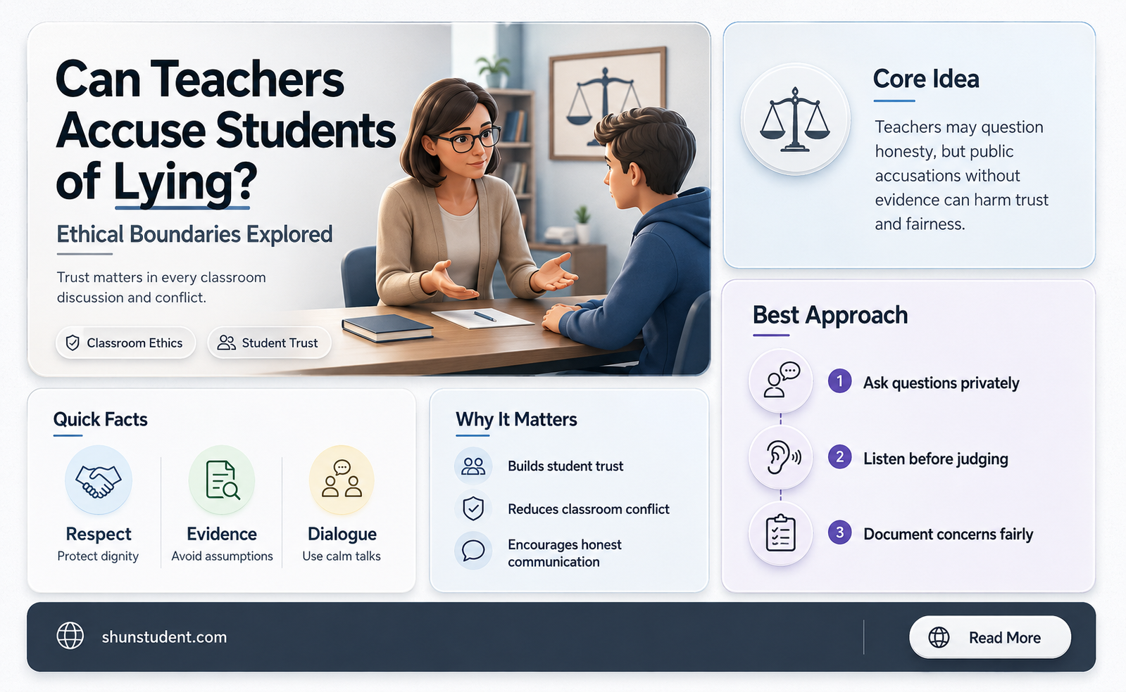 can a teacher call a student a liar