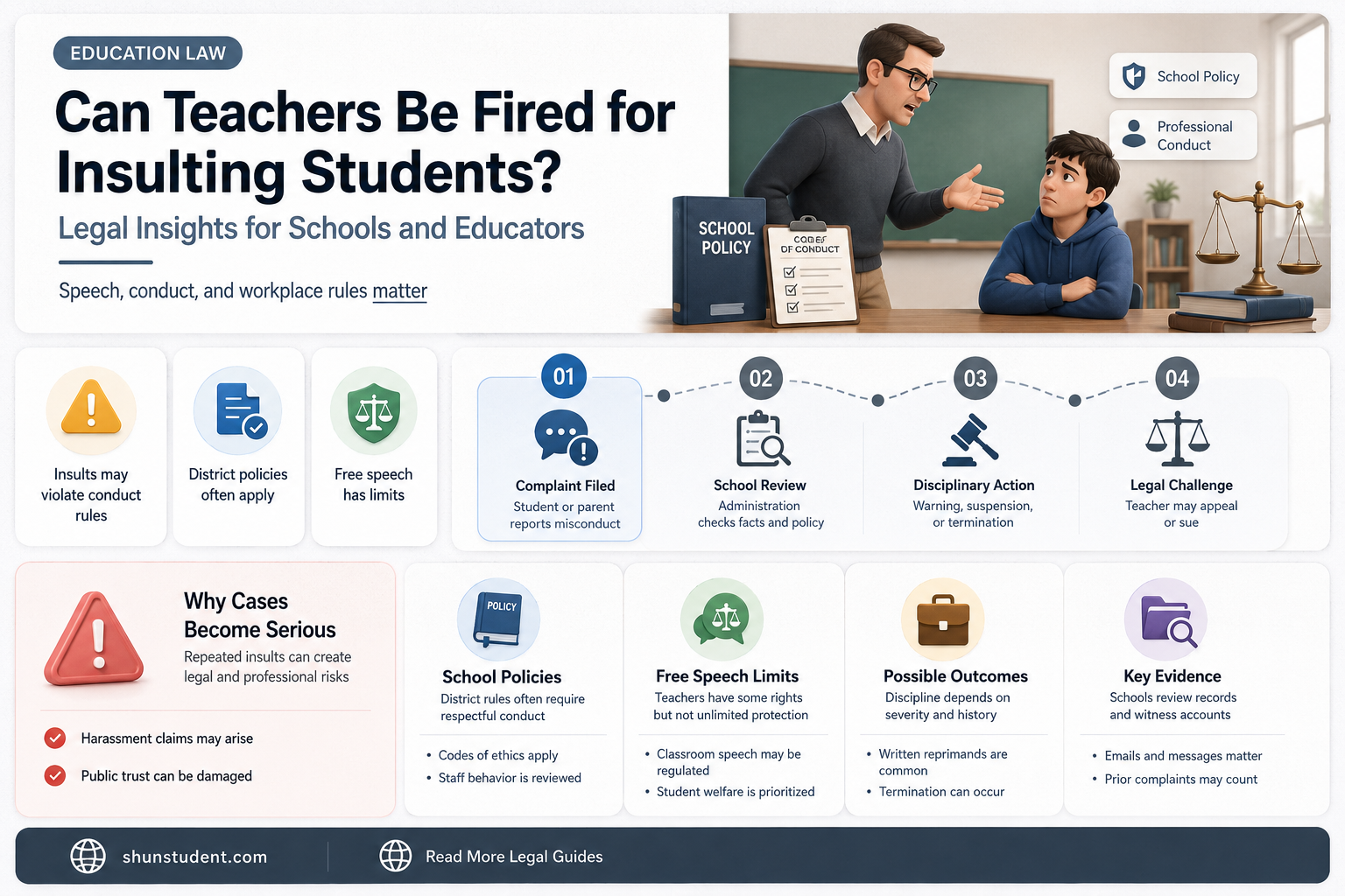 can a teacher get fired for calling a student stupid