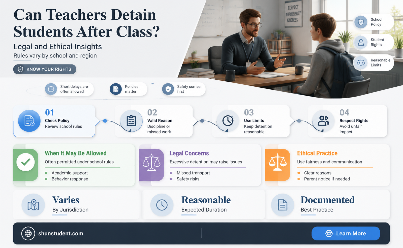 can a teacher keep a student after class