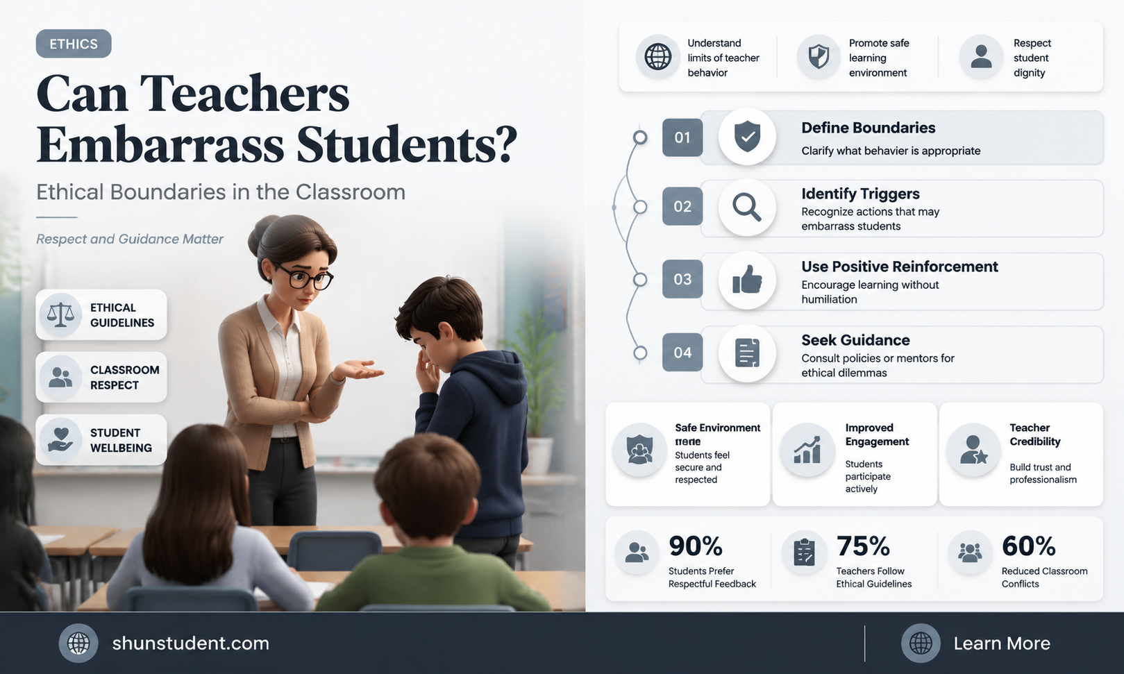 can a teacher embarrass a student