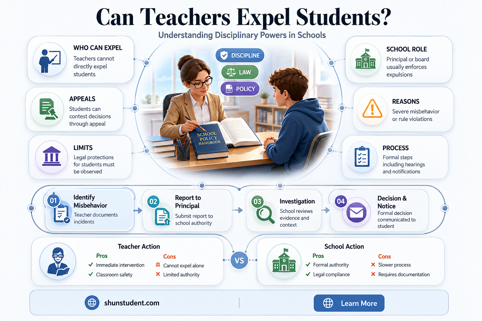can a teacher expel a student