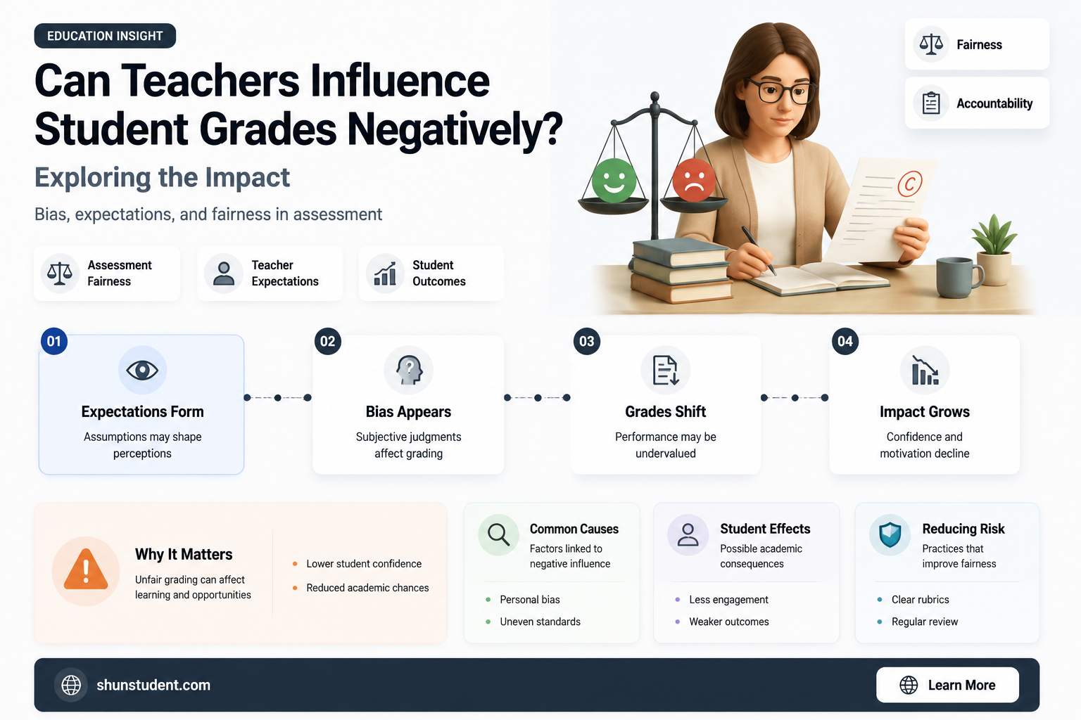 can a teacher make a student have bad grades