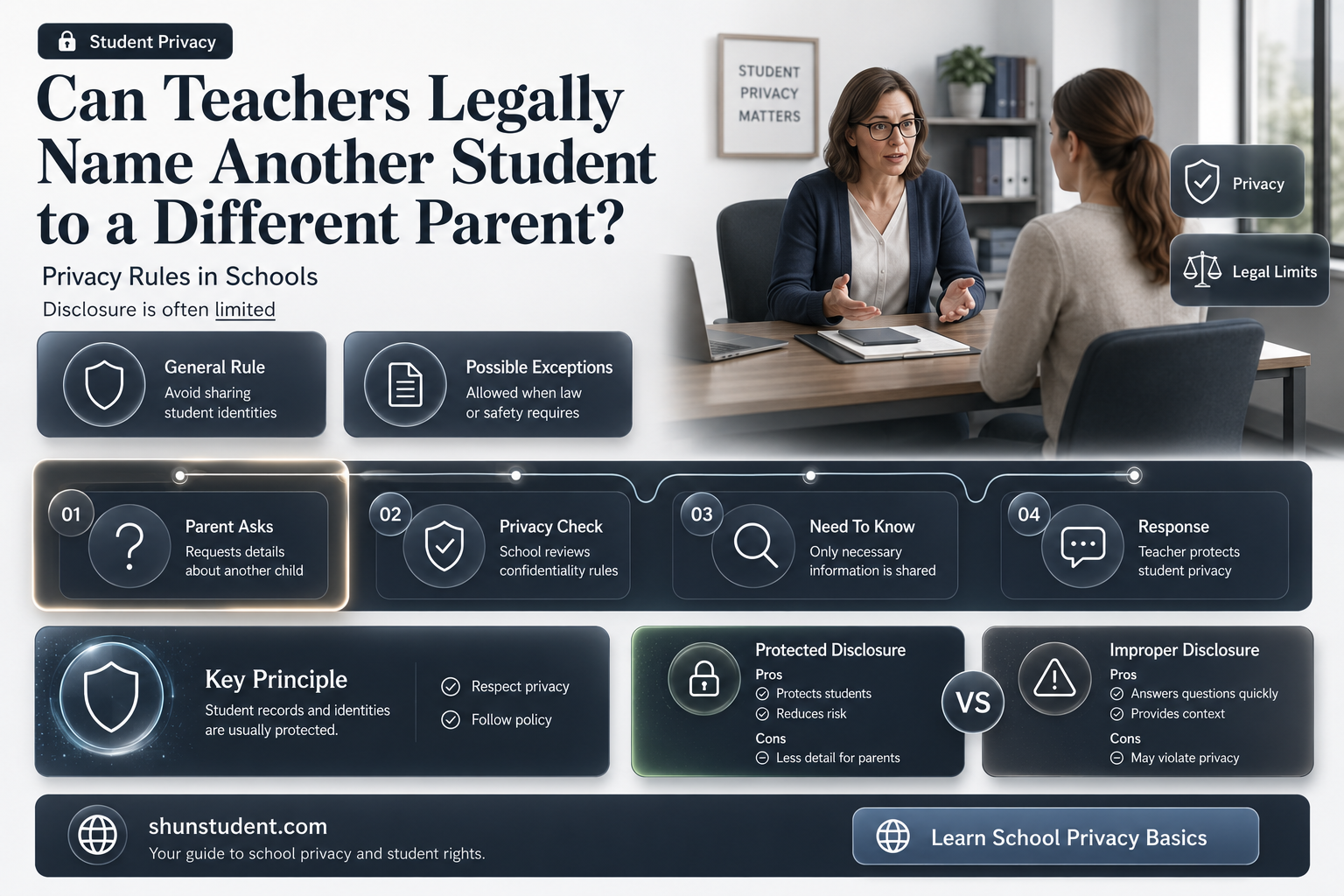 can a teacher nsme another student to another patent