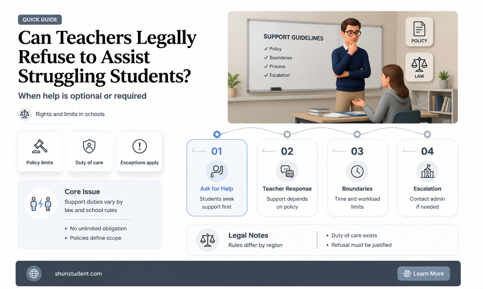 can a teacher refuse to help a student