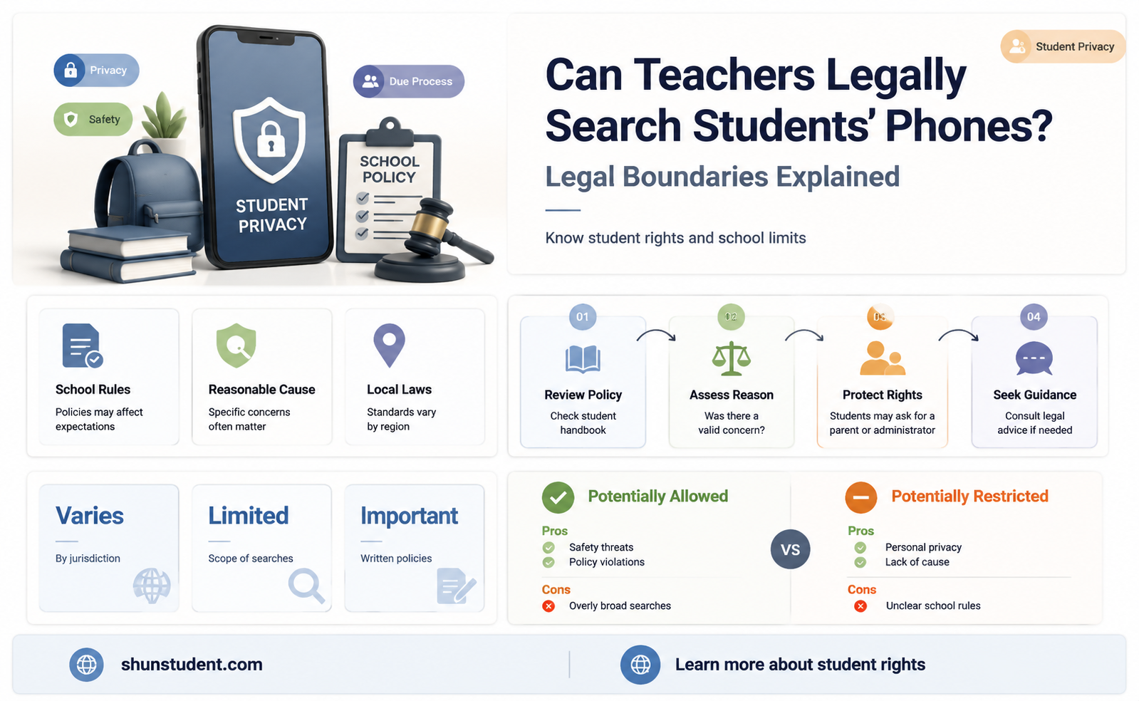 can a teacher legally searcha students phone