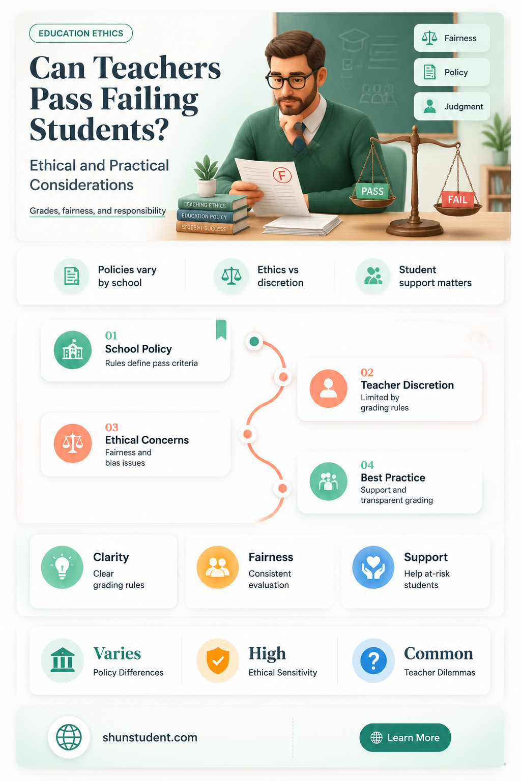 can a teacher pass a failing student
