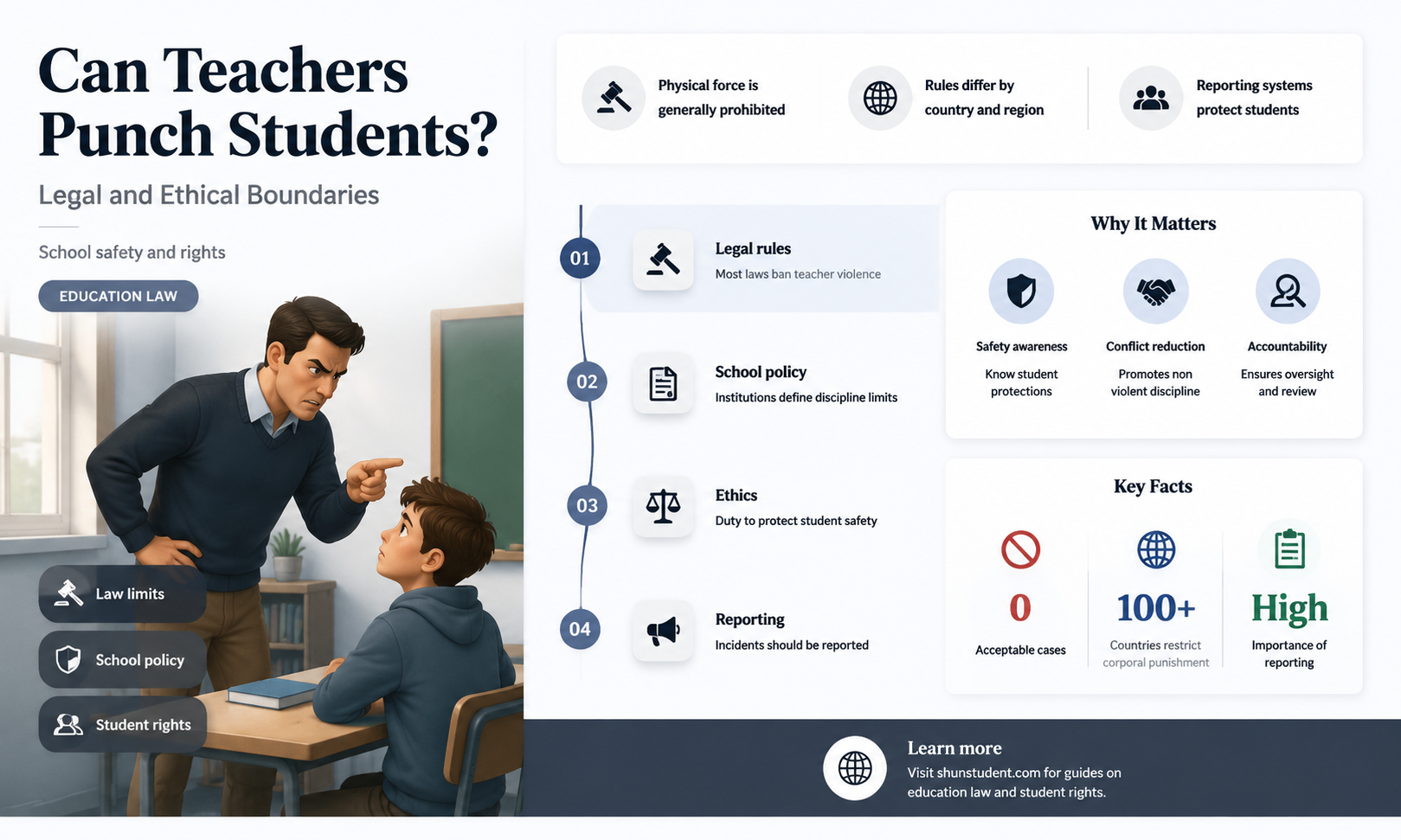 can a teacher punch a student