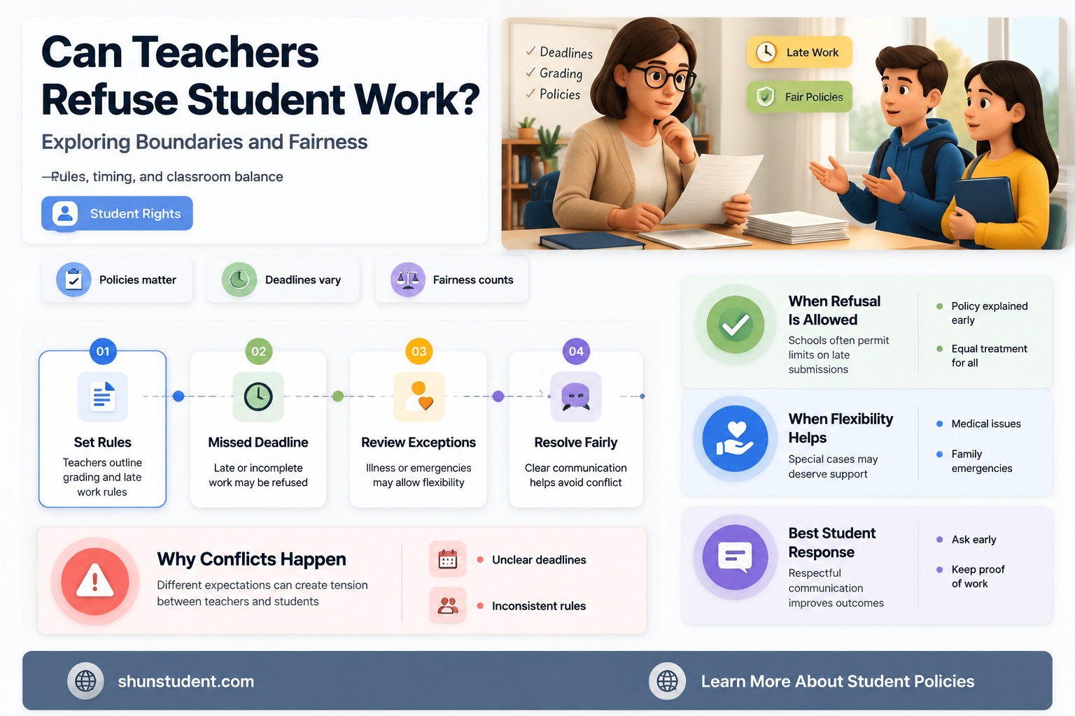 can a teacher deny a students work