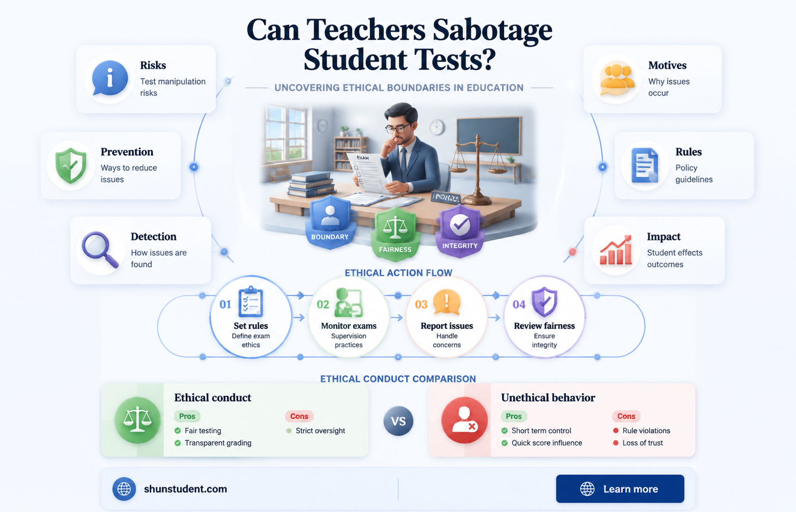 can a teacher sabotage a student test