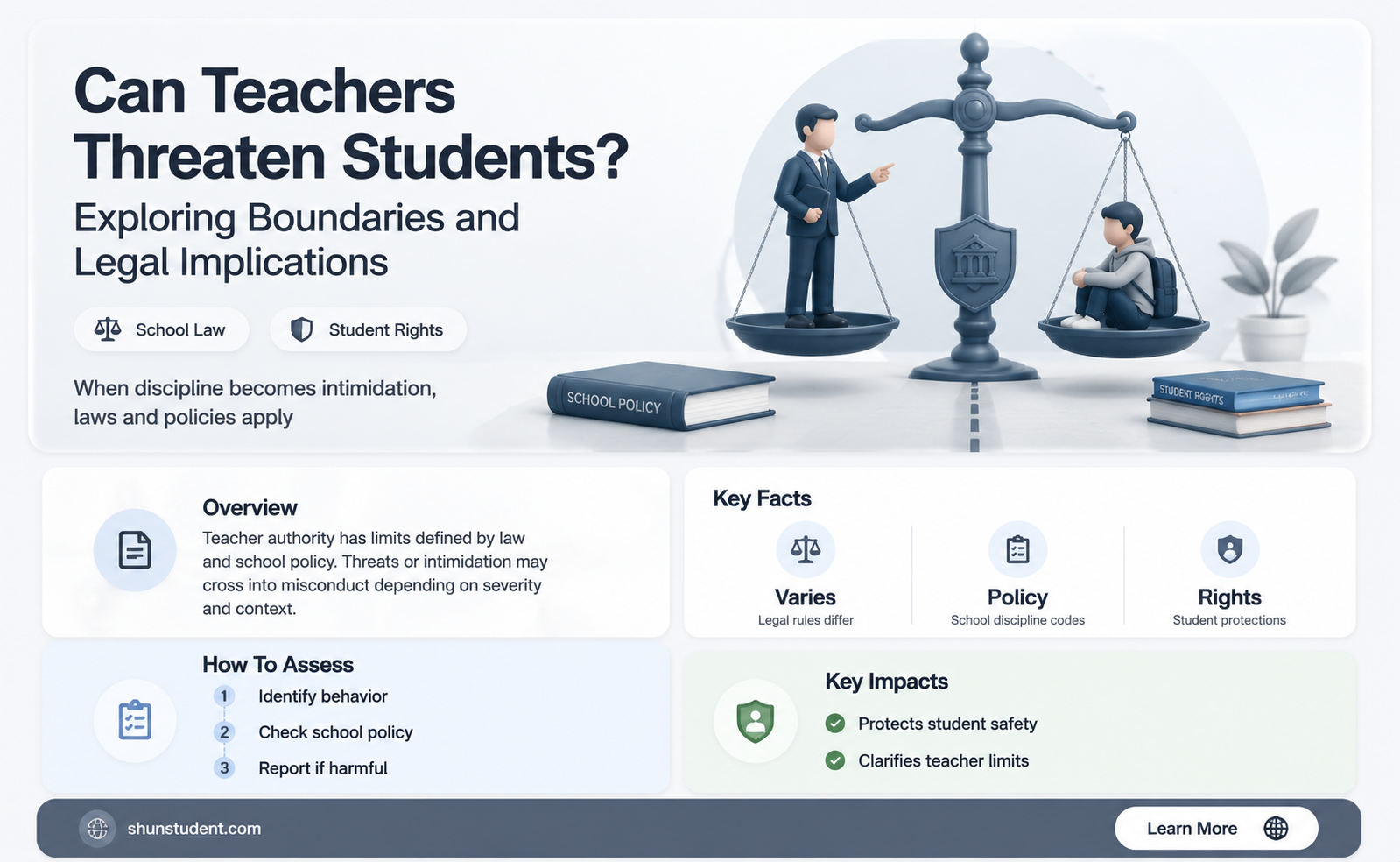 can a teacher threaten a student