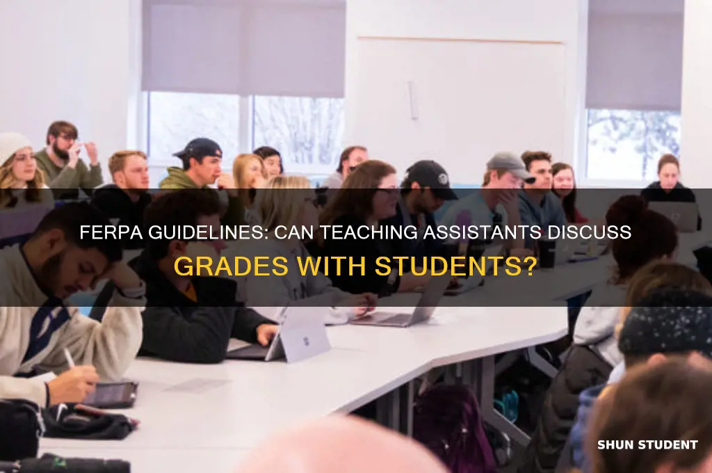 can teaching assistants discuss grades with students ferpa