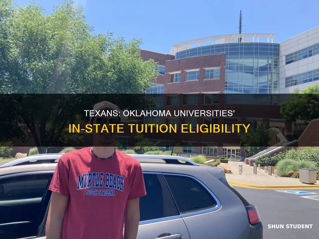 can texans attend oklahoma universities as in state students