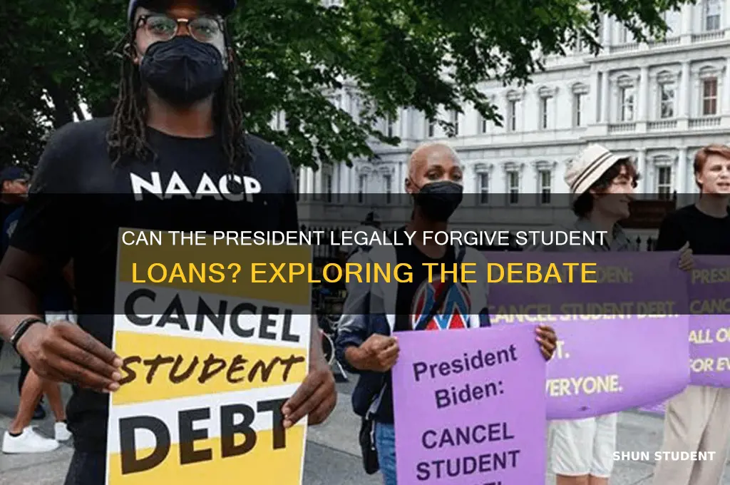 can the president forgive student loans