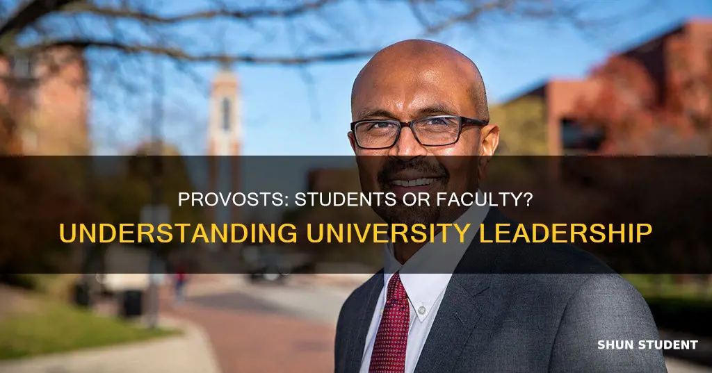 can the provost of a university be a student also