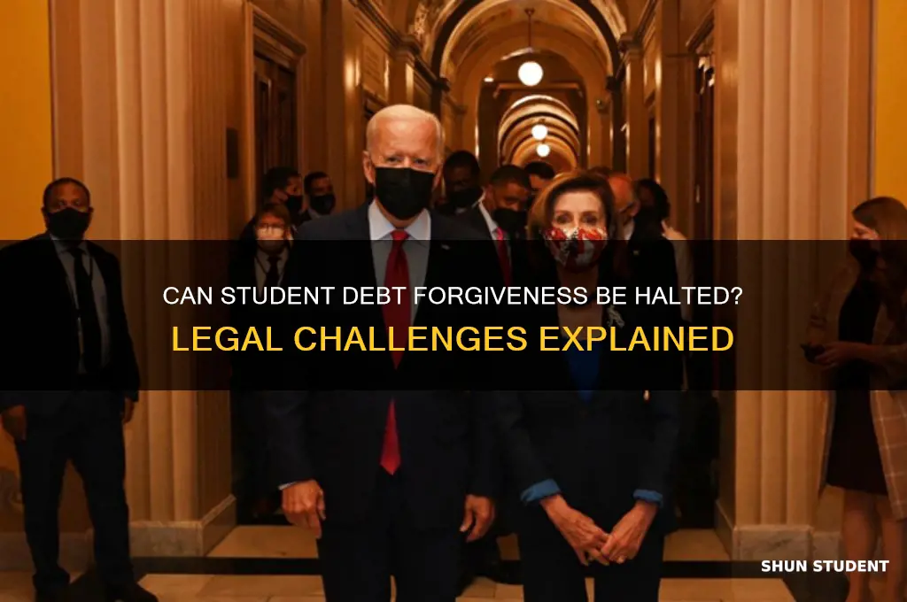 can the student debt forgiveness be stopped