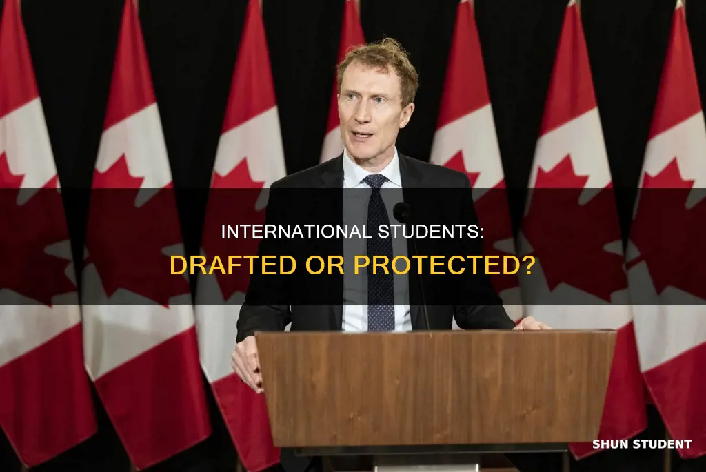 can they draft an international student