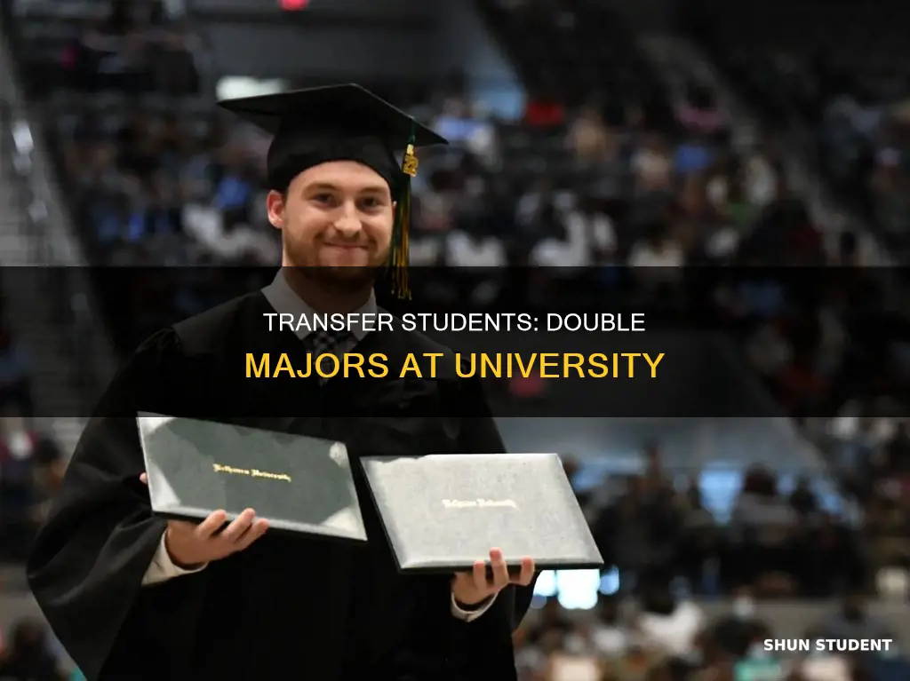 can transfer students do a dual major university of major