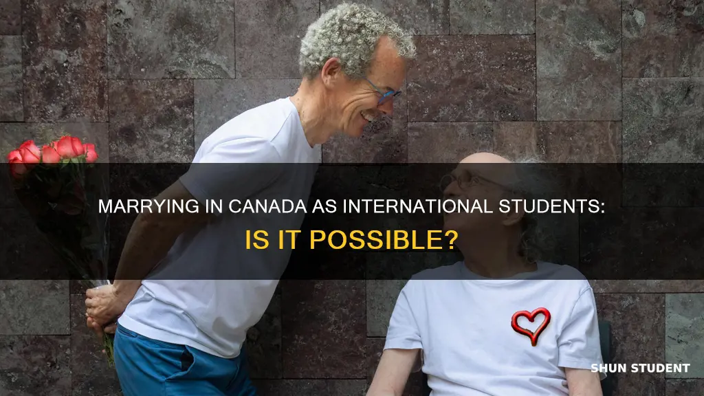 can two international students marry in canada