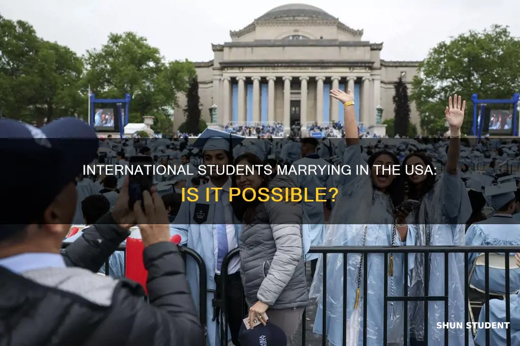 can two international students marry in usa