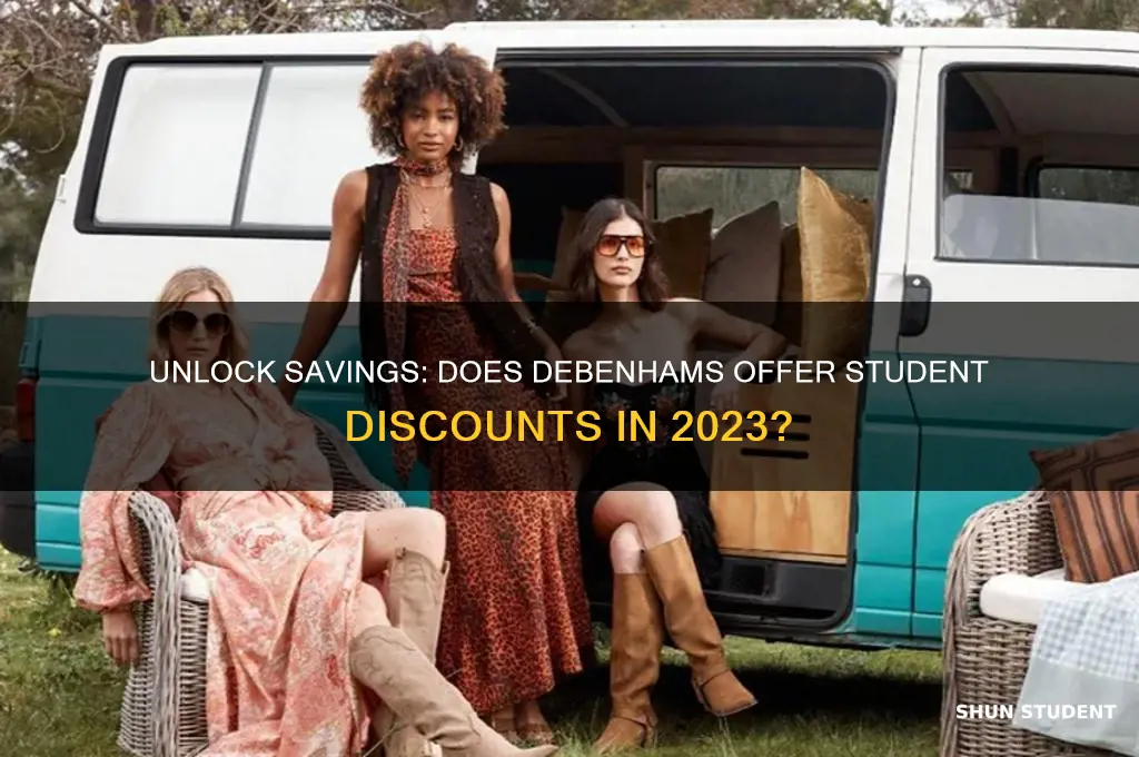 can u get student discount at debenhams