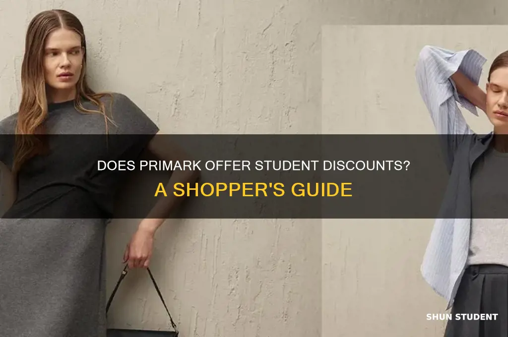 can u get student discount in primark