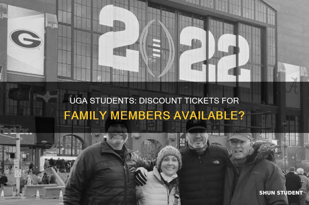 can uga students buy discount tickets for family
