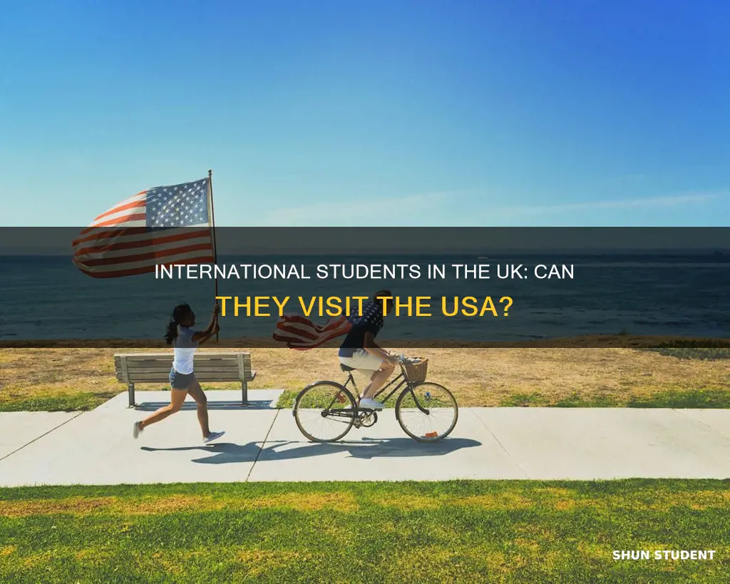 can uk international student travel to usa