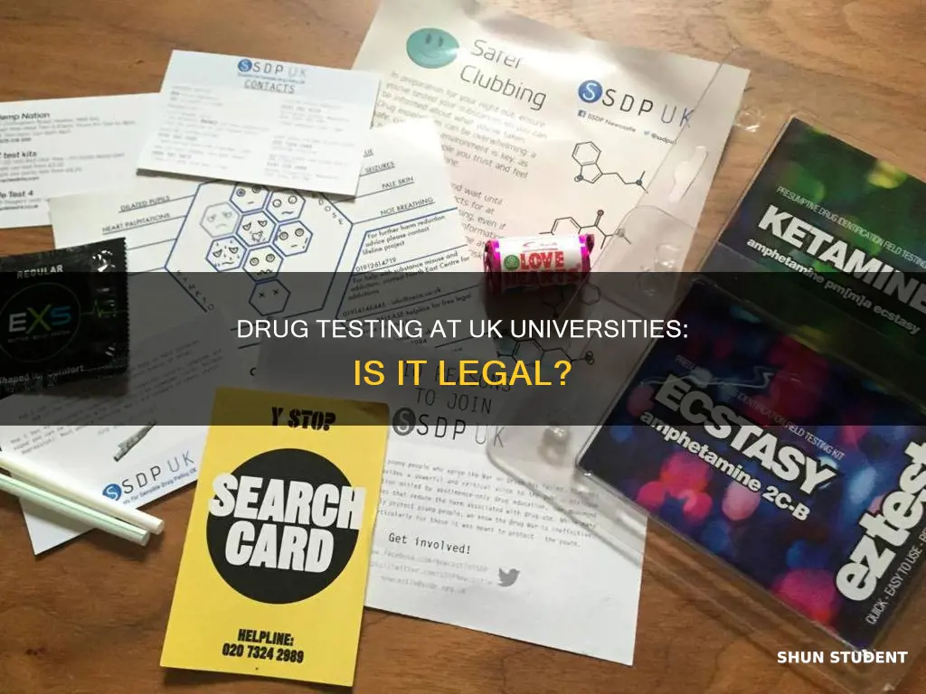 can uk universities drug test students
