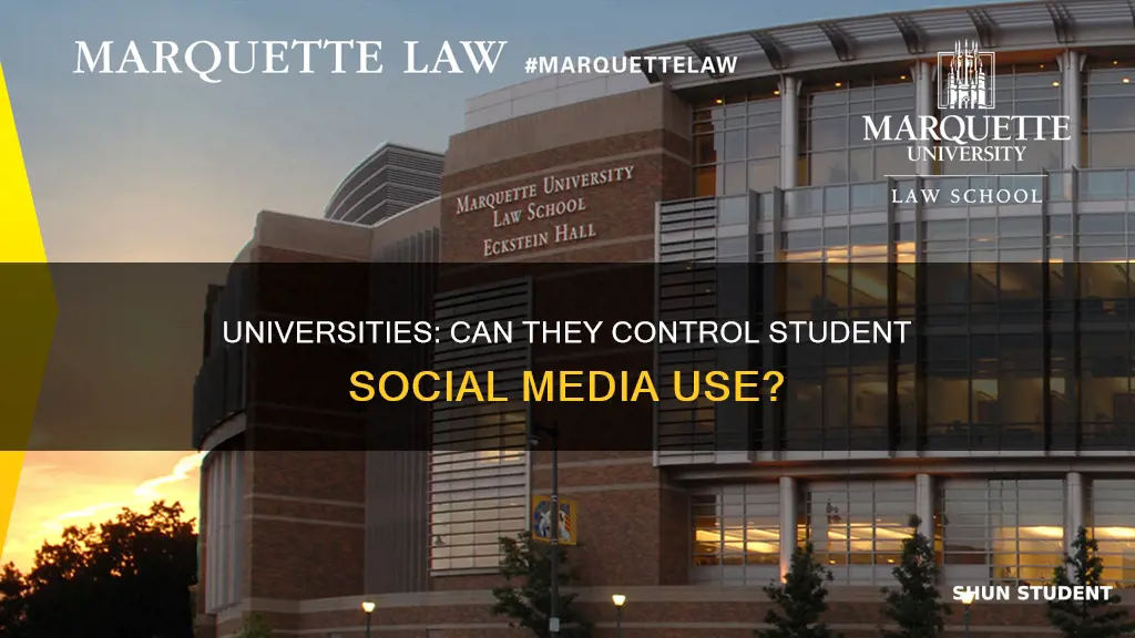 can universities regulate student social media