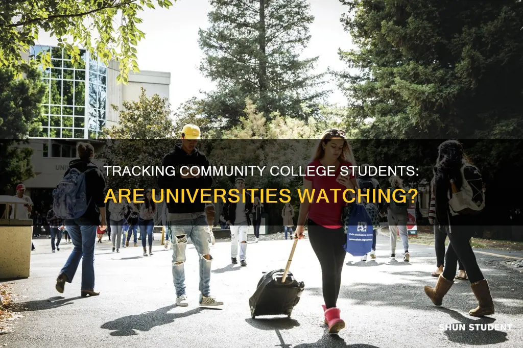 can universities track down community college students