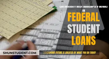 Universities Holding Transcripts for Defaulted Federal Student Loans